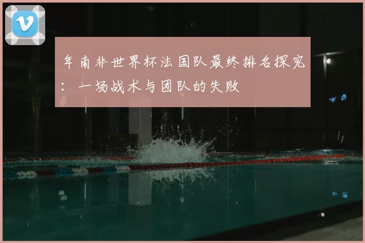 年南非世界杯法国队最终排名探究：一场战术与团队的失败