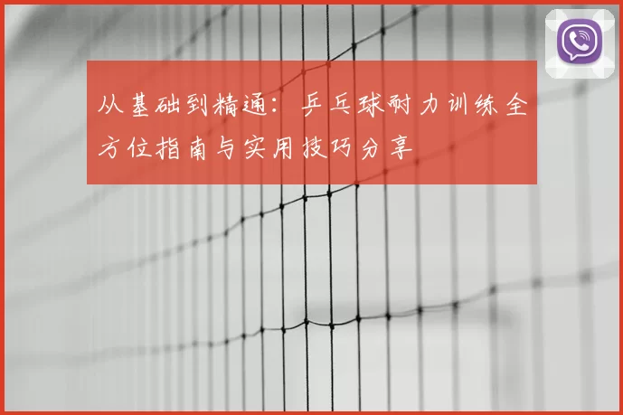 从基础到精通：乒乓球耐力训练全方位指南与实用技巧分享