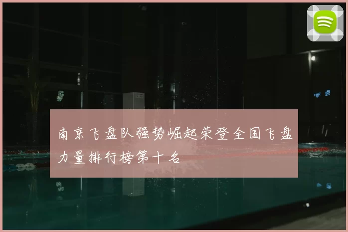 南京飞盘队强势崛起荣登全国飞盘力量排行榜第十名