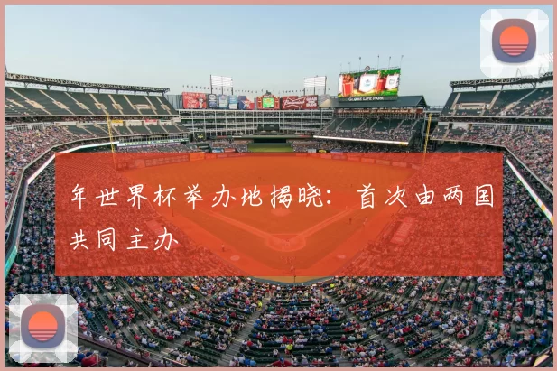 年世界杯举办地揭晓:首次由两国共同主办